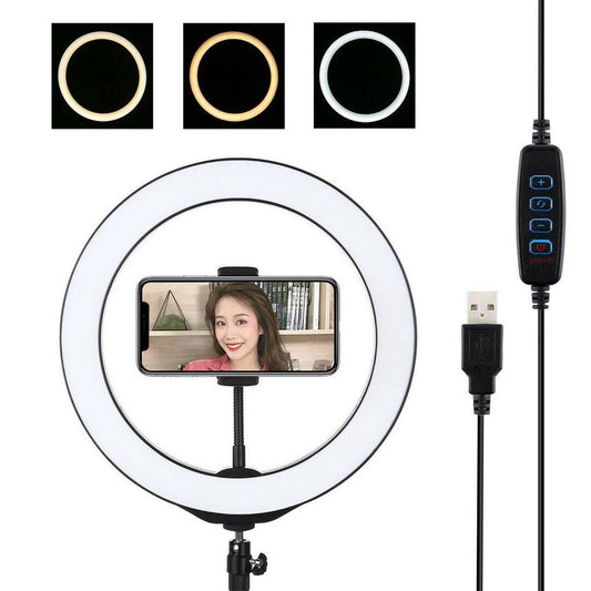 Ring light-26cm/10 inch-Ring fill light-3 color Modes