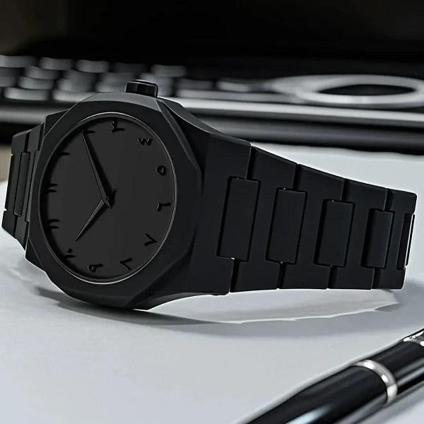 Arabi Aura Analogue Watch - Black ,Comes With Box