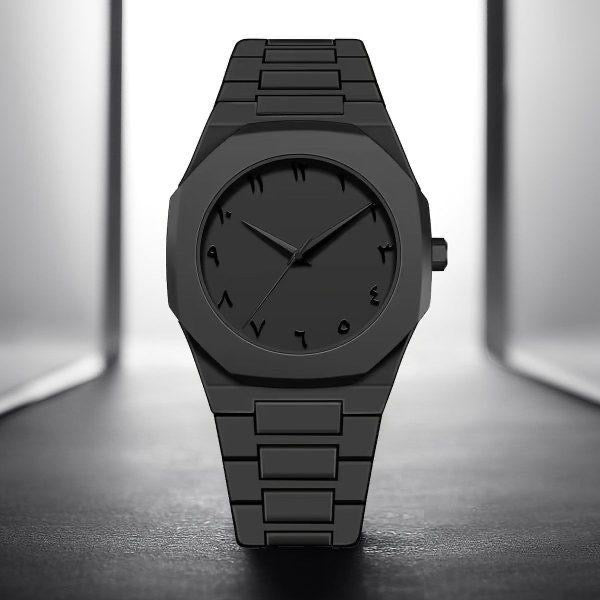 Arabi Aura Analogue Watch - Black ,Comes With Box
