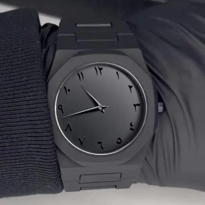 Arabi Aura Analogue Watch - Black ,Comes With Box