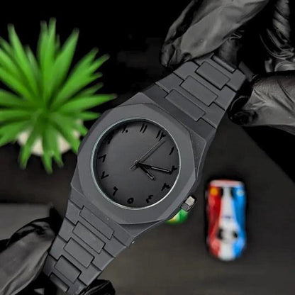 Arabi Aura Analogue Watch - Black ,Comes With Box