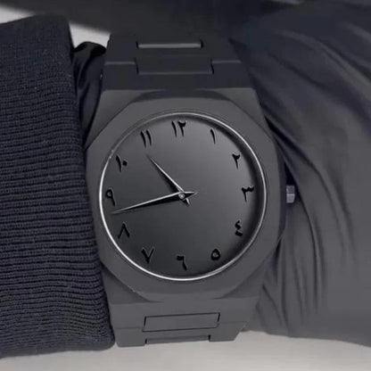 Arabi Aura Analogue Watch - Black ,Comes With Box